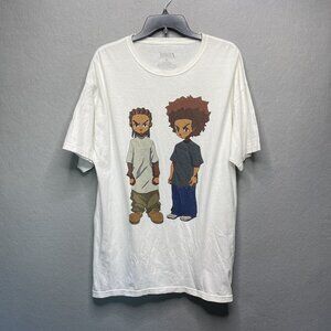 The Boondocks Riley & Huey Graphic T-Shirt Adult Swim 2019 XL White